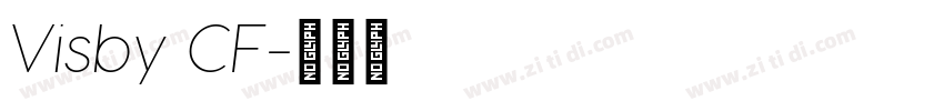 Visby CF字体转换